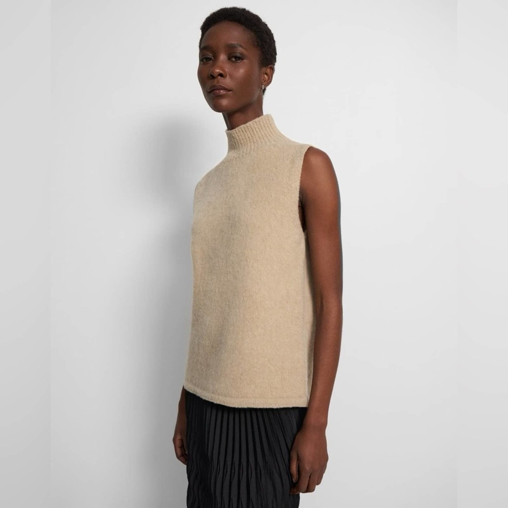 Theory Turtleneck Sweater Vest Brushed Wool (size S)